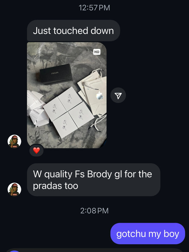 Customer testimonial screenshot