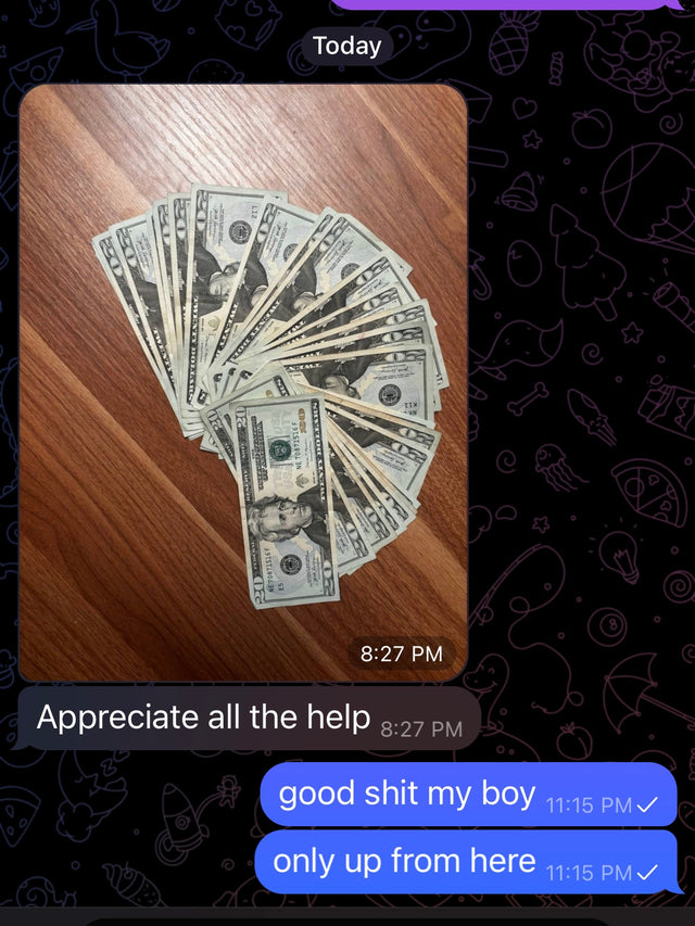 Customer testimonial screenshot